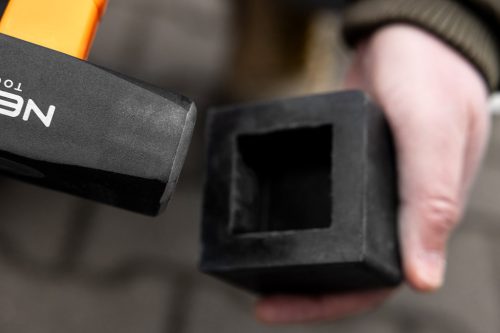 Gumifeltét kalapácshoz, kemény gumi, 1kg-os kalapácsokhoz