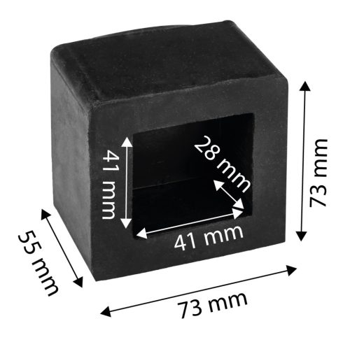 Gumifeltét kalapácshoz, kemény gumi, 1.25kg-os kalapácsokhoz