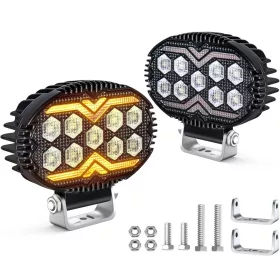   2DB-os "E" Jeles LED-es Munkalámpa – Index funkcióval 12–60V 22W