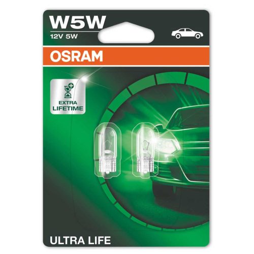 Osram 2825ULT-02B 12V 5W W5W W2.1x9.5d Ultra Life izzó, 2db