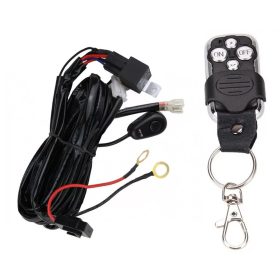   Komplett, távirányítós vezetékköteg munkalámpához/fényhídhoz 12/24V