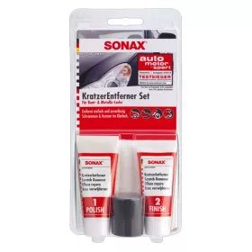   SONAX 305941 KratzerEntferner Set, karceltávolító szett, 50 ml (2x25ml) + kellékek