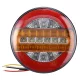 Hátsó Kerek LED lámpa - 3 funkciós - 24V - 140mm W15655-2 