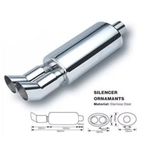 DTM Kipufogódob rozsdamentes acél KP-HJA0032
