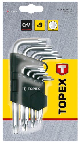 Torxkulcs készlet 9db,t10-50