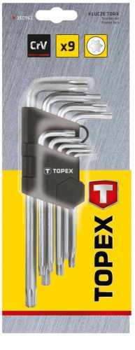 Torxkulcs készlet 9db,t10-50