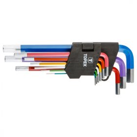 Imbuszkulcskészlet 9db,színes