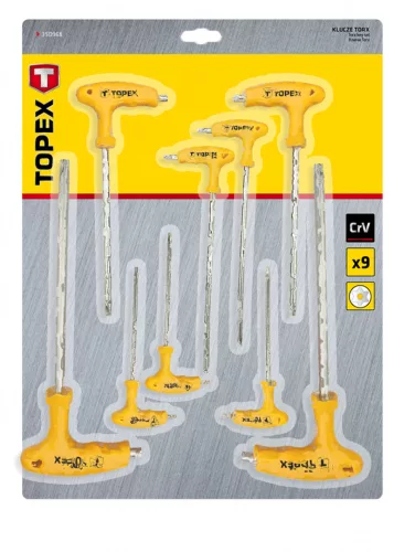 Torxkulcs készlet t nyelű 9db