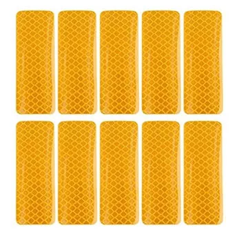 10DB-os Fényvisszaverő csík narancssárga  A36138 30cm x 5cm