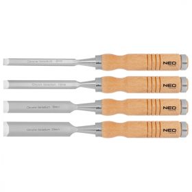 Favéső készlet 6, 12, 18, 24 mm, 4 db-os fa nyéllel