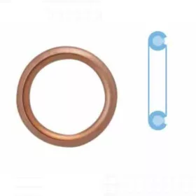   Corteco olajleeresztő csavar tömítőgyűrű, 22x2, vörösréz
