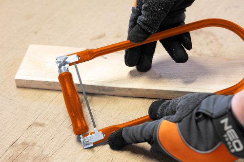 Lombfűrész, 140-300mm, fém keret, fa nyéllel