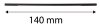Lombfűrészlap, 140mm, szénacél, 10db