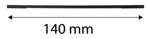 Lombfűrészlap, 140mm, szénacél, 10db