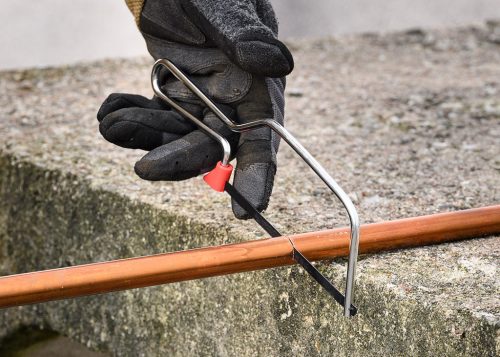 Fémfűrész, 150mm, fém keret, szénacél lap