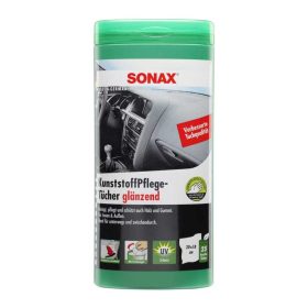   SONAX 412100 Kunststoffpflege Tücher, műanyagápoló kendő (belső), fényes