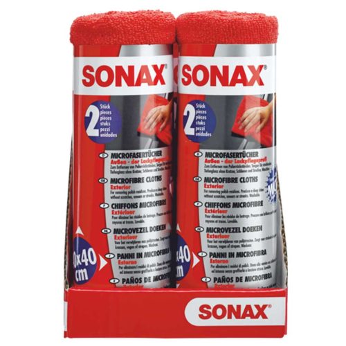 SONAX 416241 Microfastertücher, mikroszálas kendők külső használatra (2db)