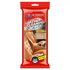   Dr. Marcus Leather Cleaning Wipes, bőrápoló kendő, vanília