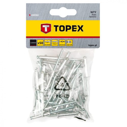 Popszegecs 3.2x10mm, 50db