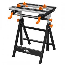 Állítható munkapad, alumínium 60 x 58 x 77-107cm