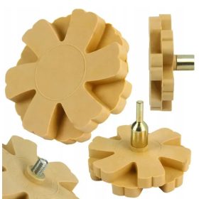   Gumitárcsa/polírozókorong a ragasztómaradványok eltávolításához