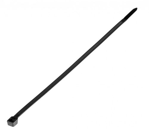 Kábelkötegelő, gyorskötöző, 3,6mm x 200mm, fekete, 100db
