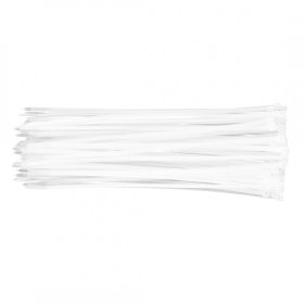   Kábelkötegelő, gyorskötöző, 4,8mm x 300mm, fehér, 75db