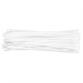   Kábelkötegelő, gyorskötöző, 4,8mm x 370mm, fehér, 75db