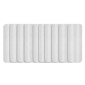 10DB-os Fényvisszaverő csík fehér A36008 30cm x 5cm
