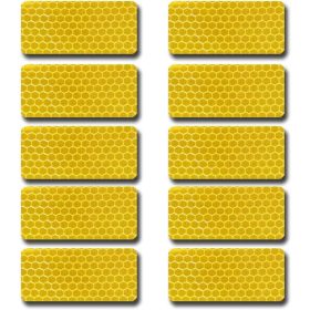 10DB-os Fényvisszaverő csík sárga A36039 30cm x 5cm