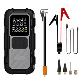 4 az Intelligens Jumper/Starter és Kompresszor - 1000A - 8000mAh - 100W