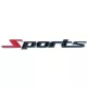 3D fém Sports autó logó