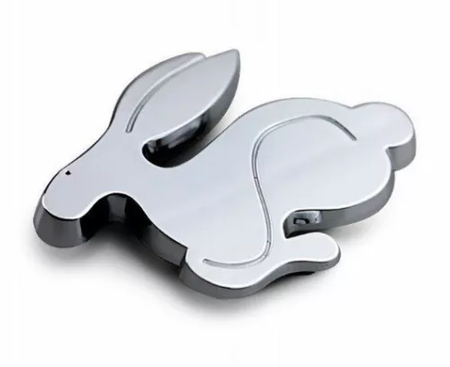 3D fém Nyúl autó logó
