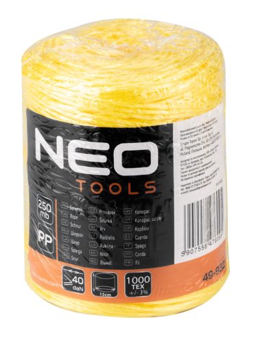 Polipropilén, PP, zsinór, 250m