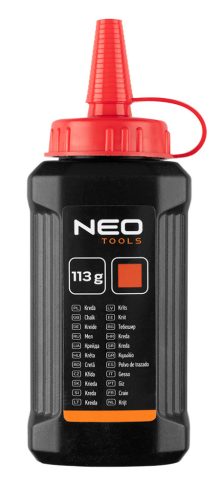 Kicsapózsinór + festék, műanyag házas, 30m, 1:3-as gyorsítóáttétel a zsinór visszatekeréshez, piros porfesték