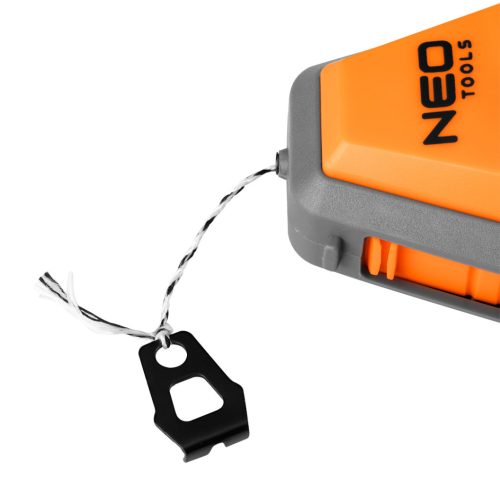 Kicsapózsinór + festék, műanyag házas, 30m, 1:3-as gyorsítóáttétel a zsinór visszatekeréshez, piros porfesték