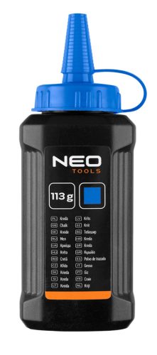 Kicsapózsinór + festék, műanyag házas, 30m, 1:3-as gyorsítóáttétel a zsinór visszatekeréshez, kék porfesték