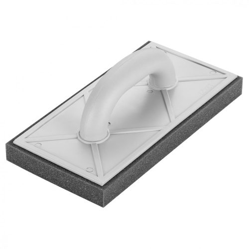 Műanyag simító szürke szivacsos, 25mm, 280x140mm, műanyag markolat