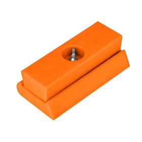 Csiszolótuskó, gumi, csavaros, 114x55x38mm,