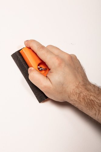 Csiszolótuskó, gumi, csavaros, 114x55x38mm,