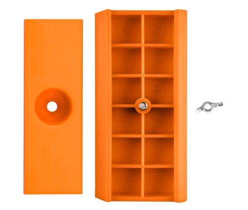 Csiszolótuskó, gumi, csavaros, 114x55x38mm,