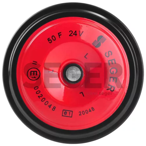 Seger tányérkürt, mély, 91mm, 24V 335Hz