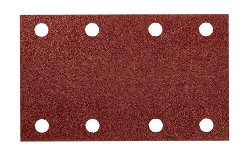 Csiszolópapír, tépőzáras, 80x130mm, P80, 8 lyukas, 04-623-hoz, 5db