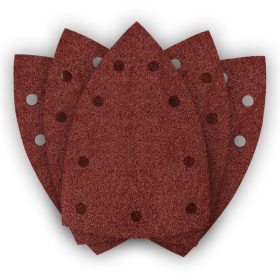   Csiszolópapír, tépőzáras, deltacsiszolóhoz,100x147mm, P80, 04-623-hoz, 9 lyukas, 5db