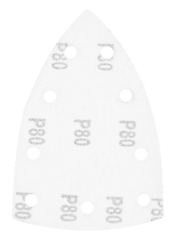 Csiszolópapír, tépőzáras, deltacsiszolóhoz,100x147mm, P80, 04-623-hoz, 9 lyukas, 5db