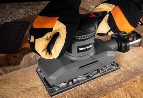 Csiszolópapír tépőzáras 115 x 230 mm, K40, 5 db, lyukas,