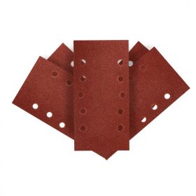   Csiszolópapír tépőzáras 115 x 230 mm, K80, 5 db, lyukas,