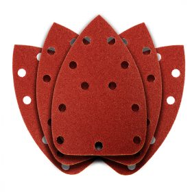   Csiszolópapír deltacsiszolóhoz, tépőzáras, 11 lyukas 140 x 140 x 80 mm, K100, 5 db