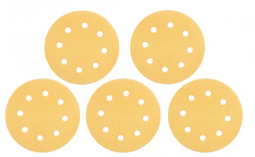 Tépőzáras csiszolópapír 180mm, k80, 5db, 8 lyukakkal csiszológéphez 59g263