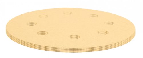 Tépőzáras csiszolópapír 180mm, k180, 5db, 8 lyukkal, csiszológéphez 59g263